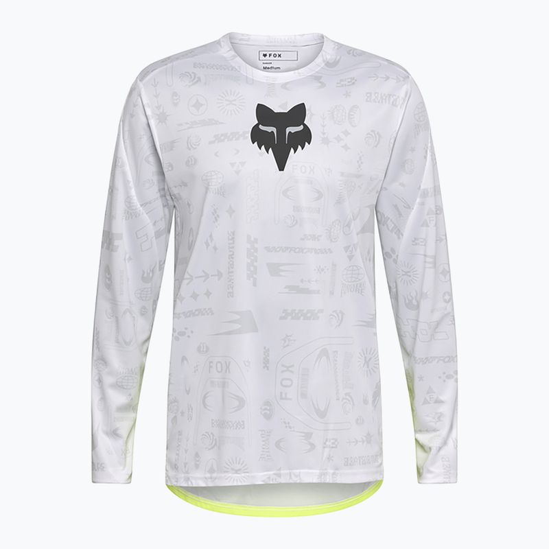 Maniche lunghe ciclismo uomo Fox Racing Ranger Lunar SE bianco 3
