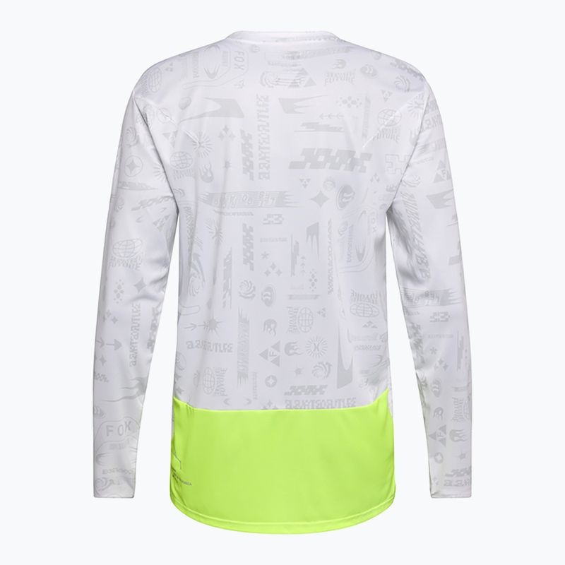 Maniche lunghe ciclismo uomo Fox Racing Ranger Lunar SE bianco 4