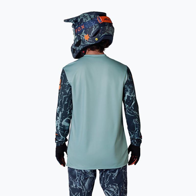 Maglia a maniche lunghe da ciclismo da uomo Fox Racing Ranger Image Print arctic blue 2