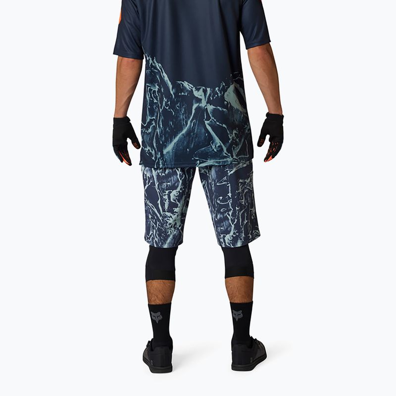 Pantaloncini da ciclismo da uomo Fox Racing Ranger Image Print arctic blue 2