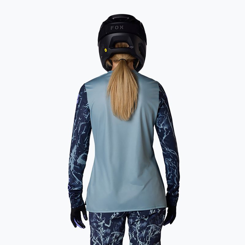 Maglia a maniche lunghe da ciclismo da donna Fox Racing Ranger Image Print arctic blue 2