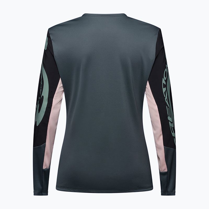 Longsleeve da ciclismo da donna Fox Racing Defend Creation LS deep cobalt 2