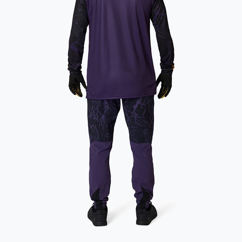 Maglia a maniche lunghe da ciclismo da uomo Fox Racing Ranger Image Print plum 2