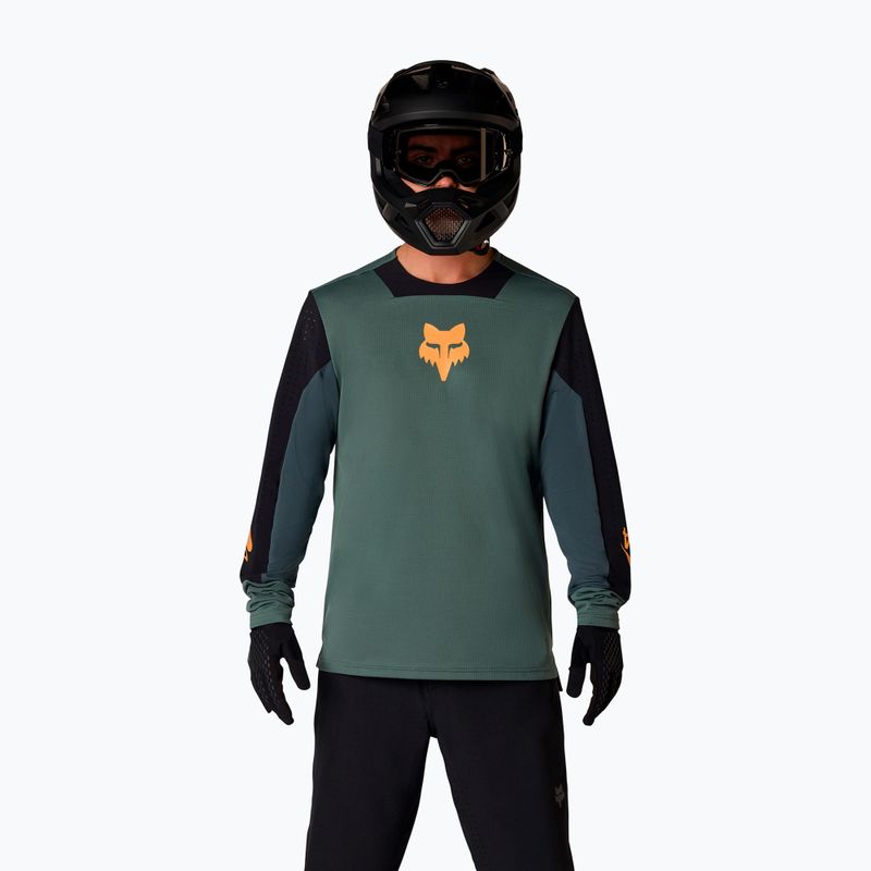 Maglia a maniche lunghe da ciclismo da uomo Fox Racing Defend Creation sage