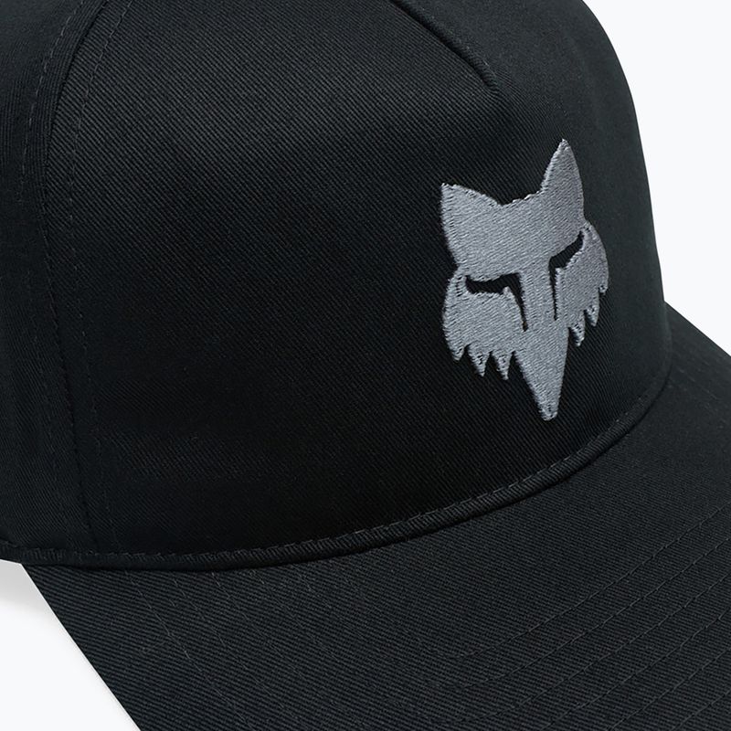 Cappellino con visiera da uomo Fox Racing Fox Head Subframe Snapback black 3