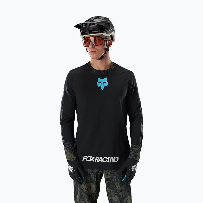 Longsleeve da ciclismo da uomo Fox Racing Defend Thermal Lunar black