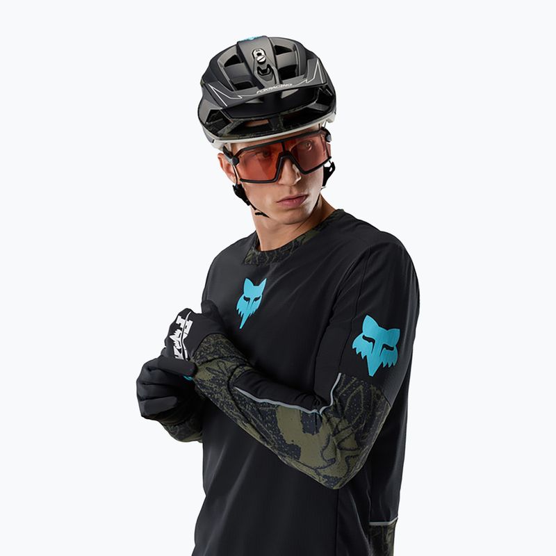 Longsleeve da ciclismo da uomo Fox Racing Defend Thermal Lunar black 4