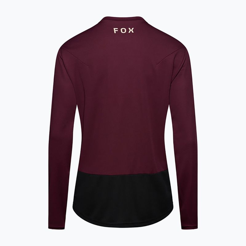 Longsleeve da ciclismo da uomo Fox Racing Ranger Fox Head LS dark maroon 6
