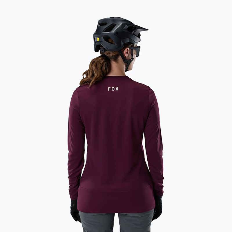 Longsleeve da ciclismo da donna Fox Racing Ranger Fox Head LS dark maroon 2