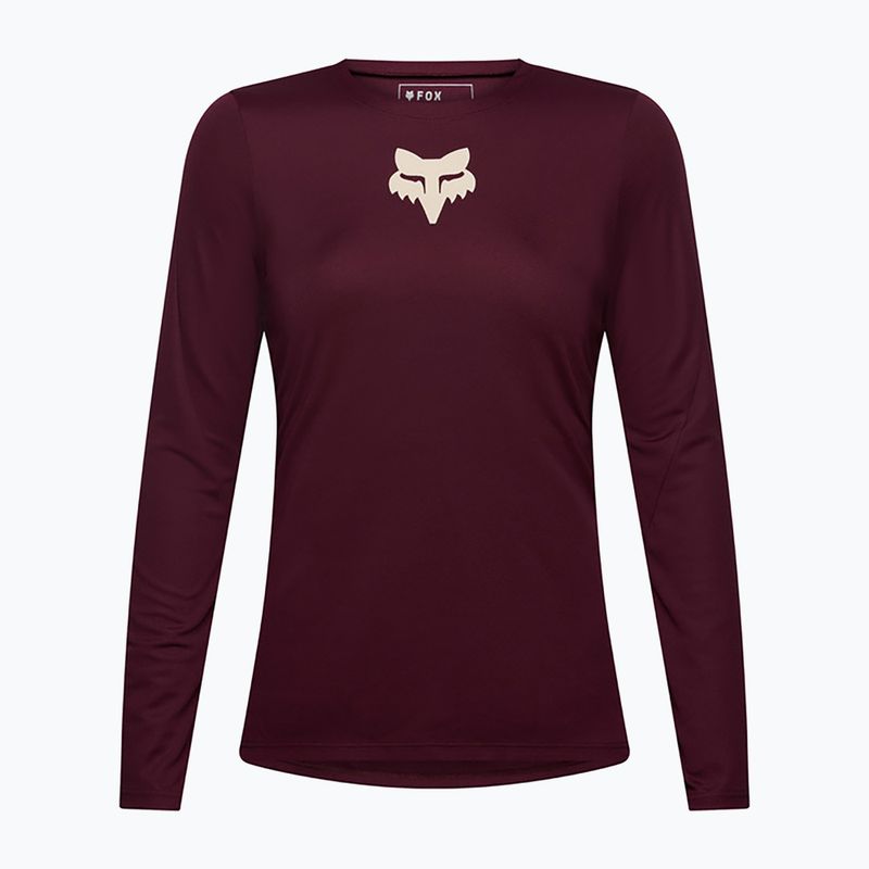 Longsleeve da ciclismo da donna Fox Racing Ranger Fox Head LS dark maroon 5