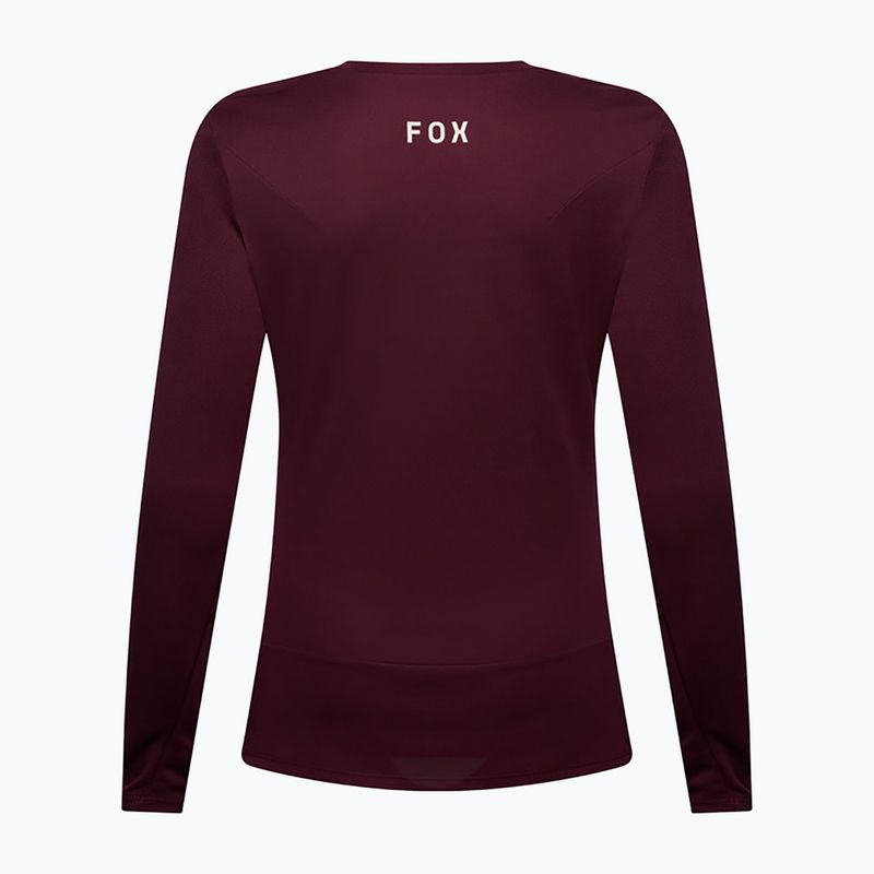 Longsleeve da ciclismo da donna Fox Racing Ranger Fox Head LS dark maroon 6