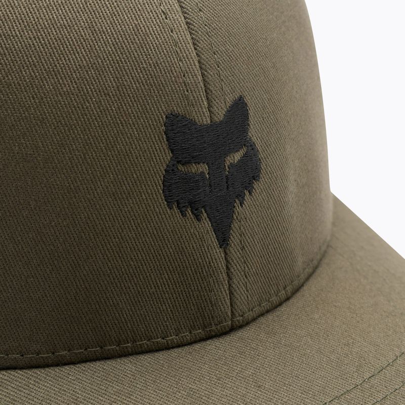 Cappellino con visiera da bambino Fox Racing Fox Head 110 Snapback Jr olive green 3