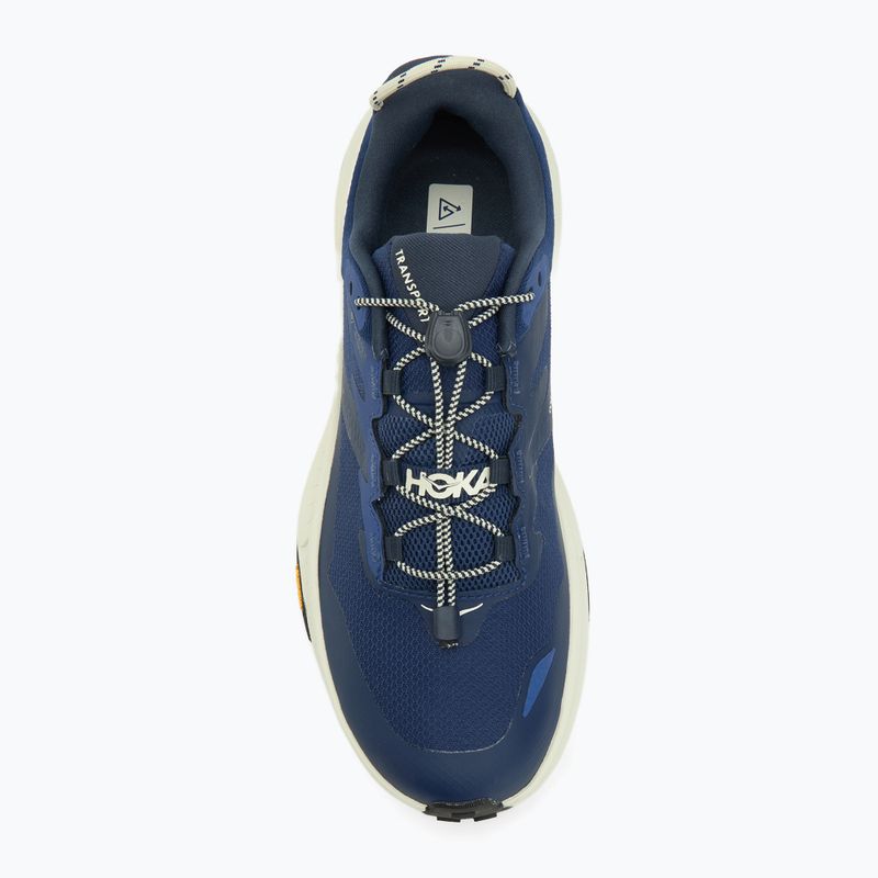Scarpe da trekking da uomo HOKA Transport GTX midnight blue/truffle salt 5