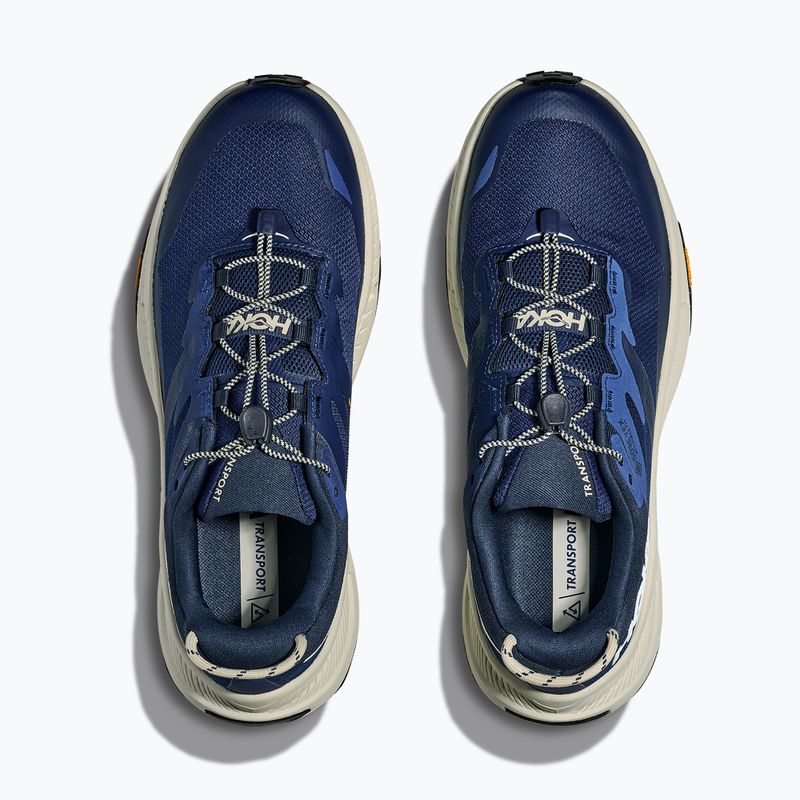 Scarpe da trekking da uomo HOKA Transport GTX midnight blue/truffle salt 8