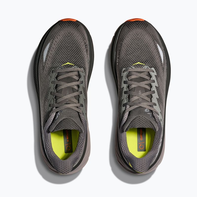 Scarpe da corsa da uomo HOKA Clifton 9 GTX grigio asfalto/ghiaia 8