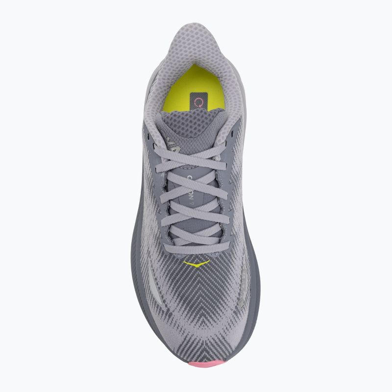Scarpe da corsa da donna HOKA Clifton 9 GTXgrey skies/foggy green 5