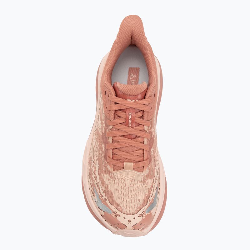 Scarpe da corsa da donna HOKA Stinson 7 blush/rose latte 5