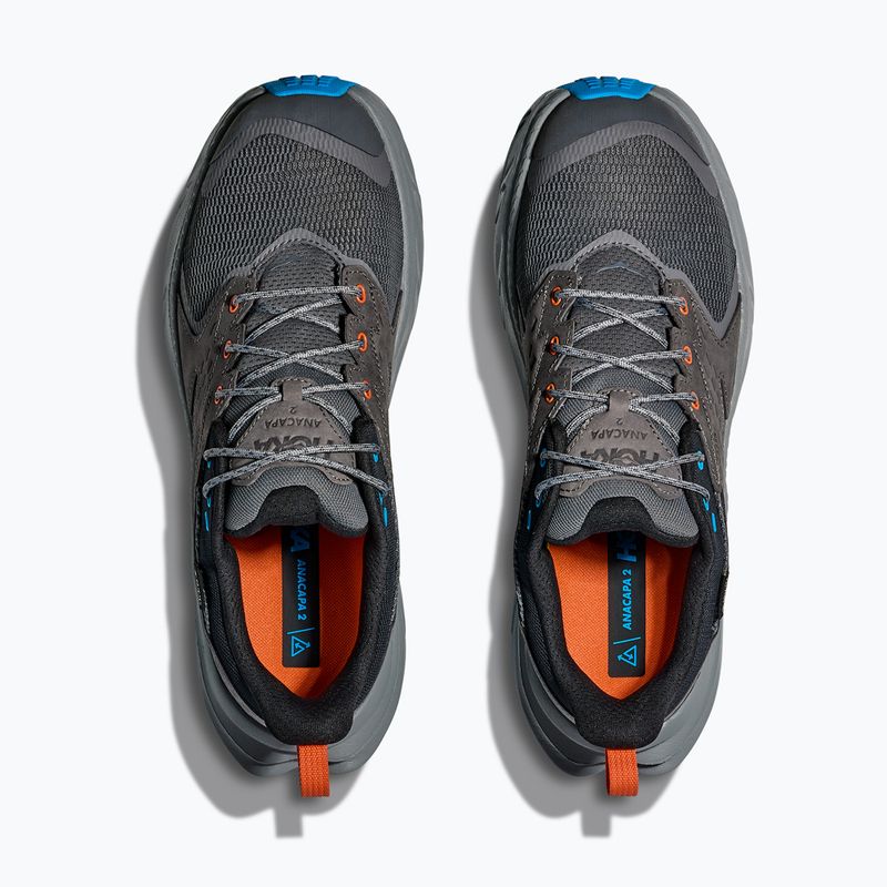 HOKA scarpe da trekking da uomo Anacapa 2 Low GTX satellite grigio/ghiaccio marino 8