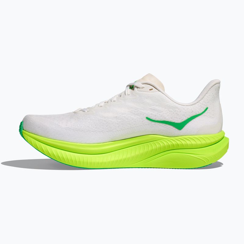 Scarpe da corsa da uomo HOKA Mach 6 bianco/neon lime 3