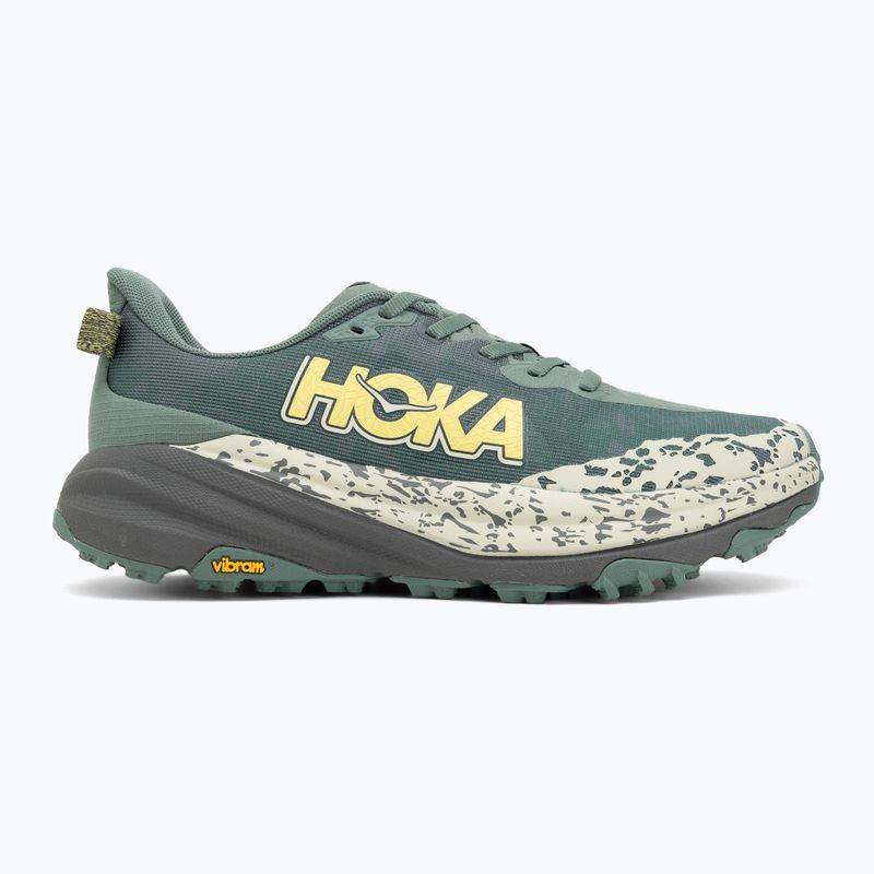 Scarpe da corsa da uomo HOKA Speedgoat 6 felce/grigio asfalto 2