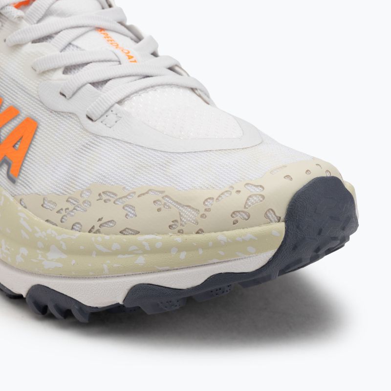 Scarpe da corsa da uomo HOKA Speedgoat 6 white/neon tangerine 7