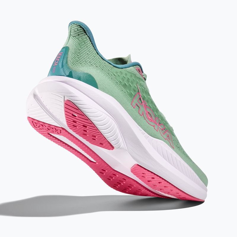 Scarpe da corsa da donna HOKA Mach 6 jadeite/blu alpino 5