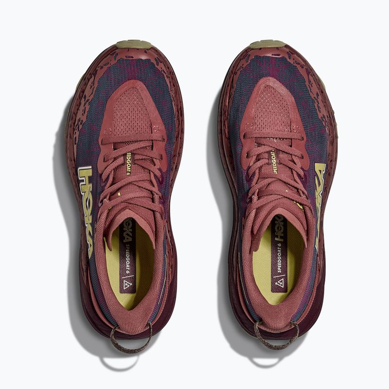 Scarpe da corsa da donna HOKA Speedgoat 6 rouge/black cherry 8