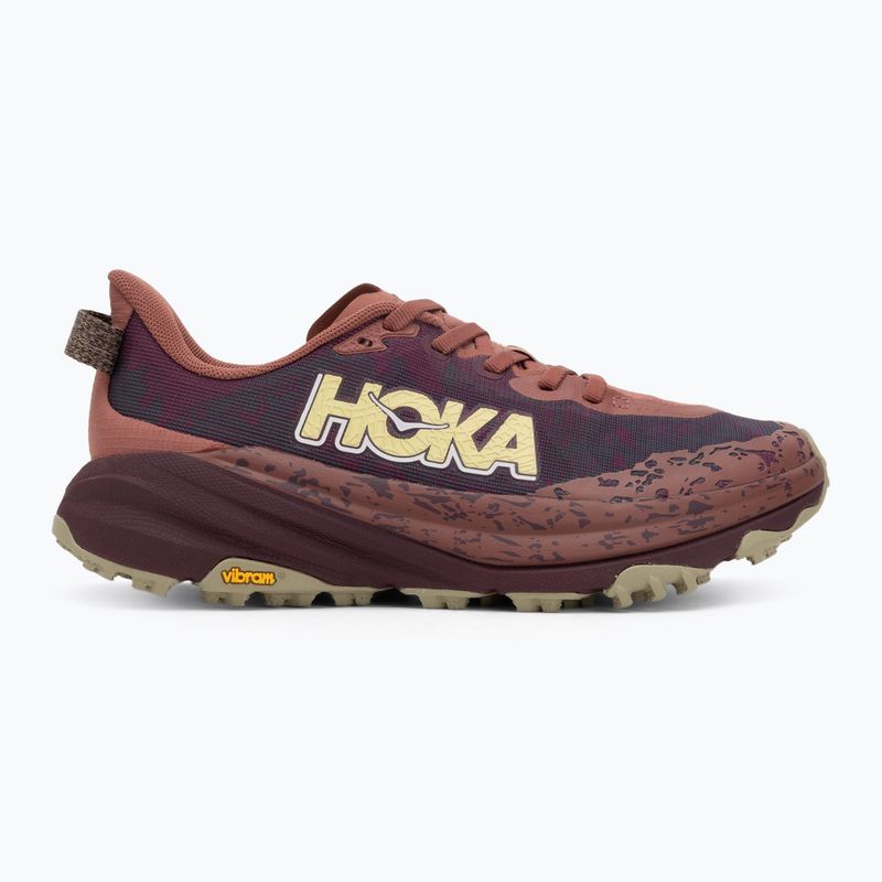 Scarpe da corsa da donna HOKA Speedgoat 6 rouge/black cherry 2