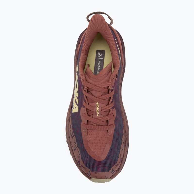 Scarpe da corsa da donna HOKA Speedgoat 6 rouge/black cherry 5