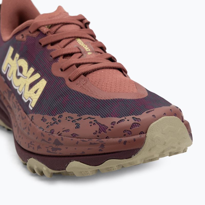 Scarpe da corsa da donna HOKA Speedgoat 6 rouge/black cherry 7