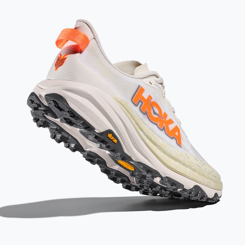 Scarpe da corsa da uomo HOKA Speedgoat 6 Wide bianco/mandarino neon 5