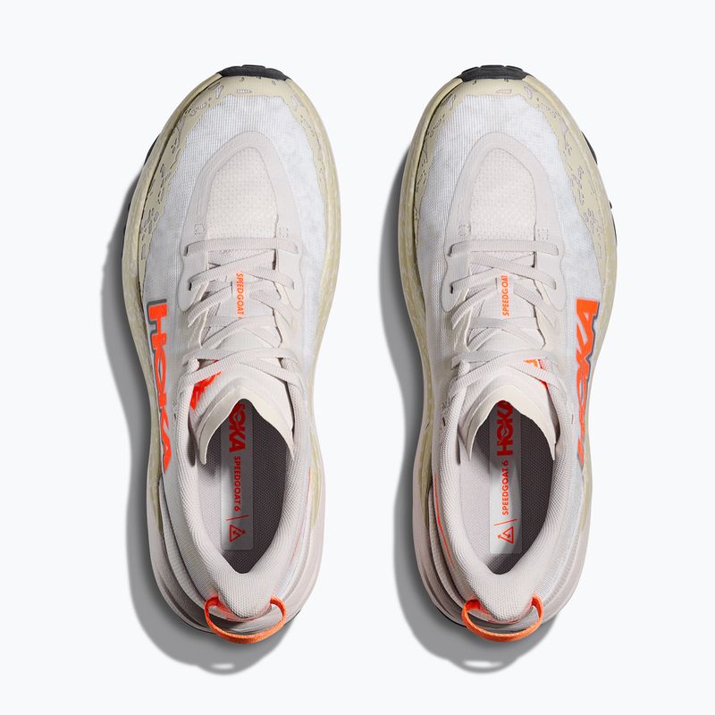 Scarpe da corsa da uomo HOKA Speedgoat 6 Wide bianco/mandarino neon 8
