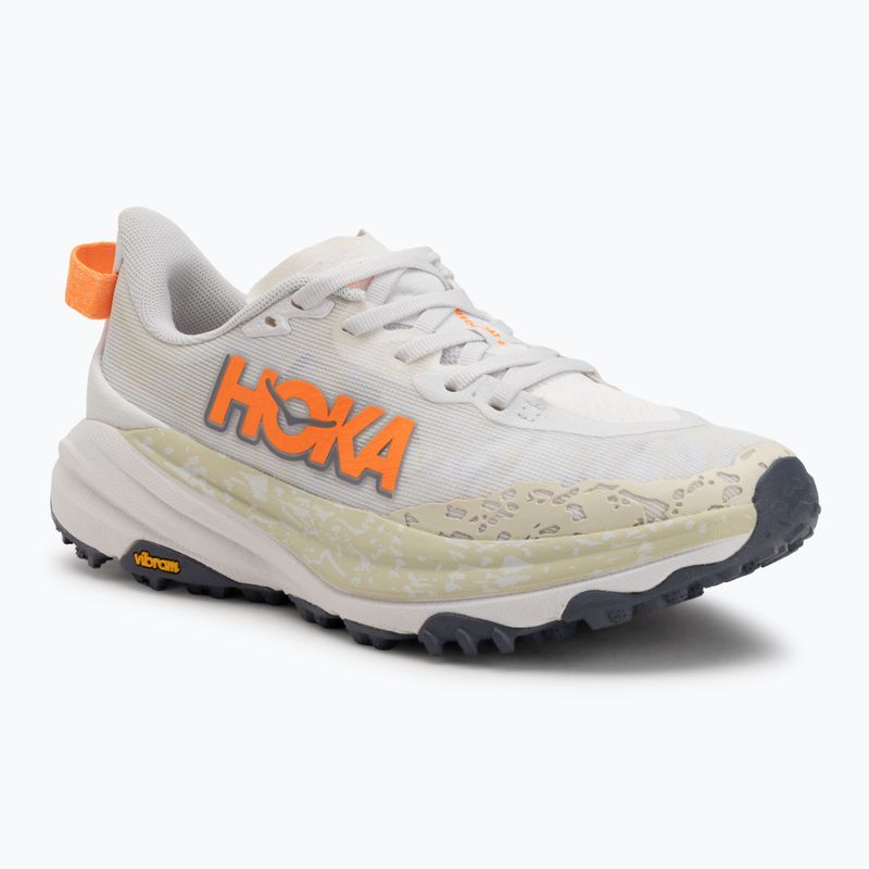 Scarpe da corsa da uomo HOKA Speedgoat 6 Wide bianco/mandarino neon