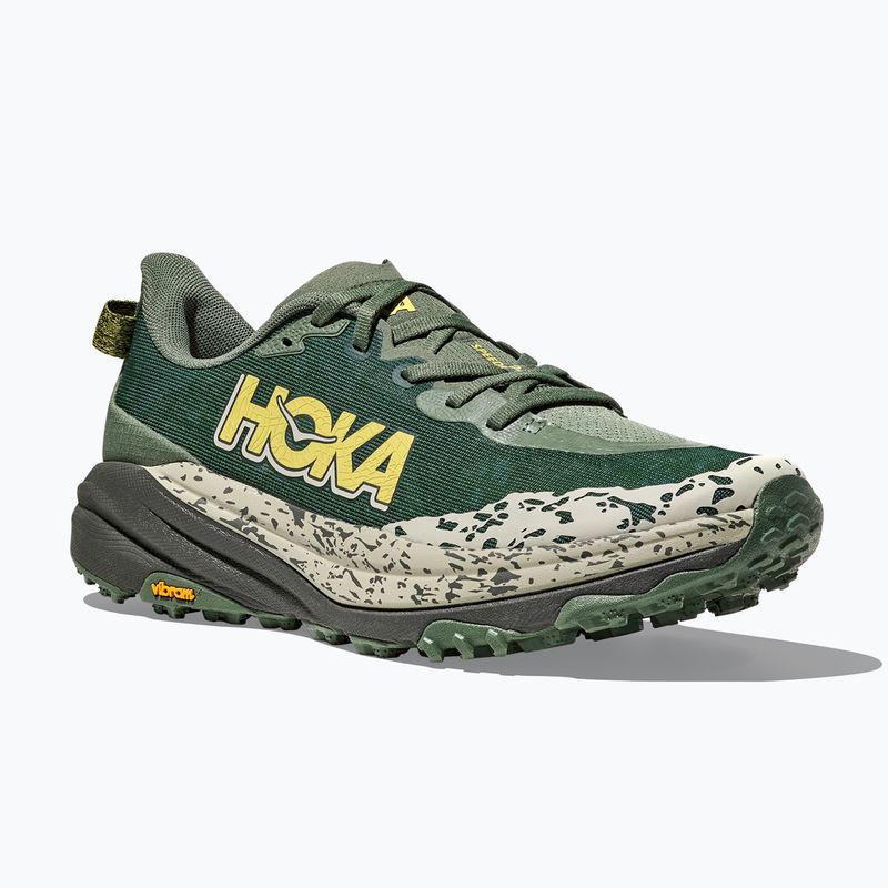 Scarpe da corsa da uomo HOKA Speedgoat 6 Wide fern/grigio asfalto