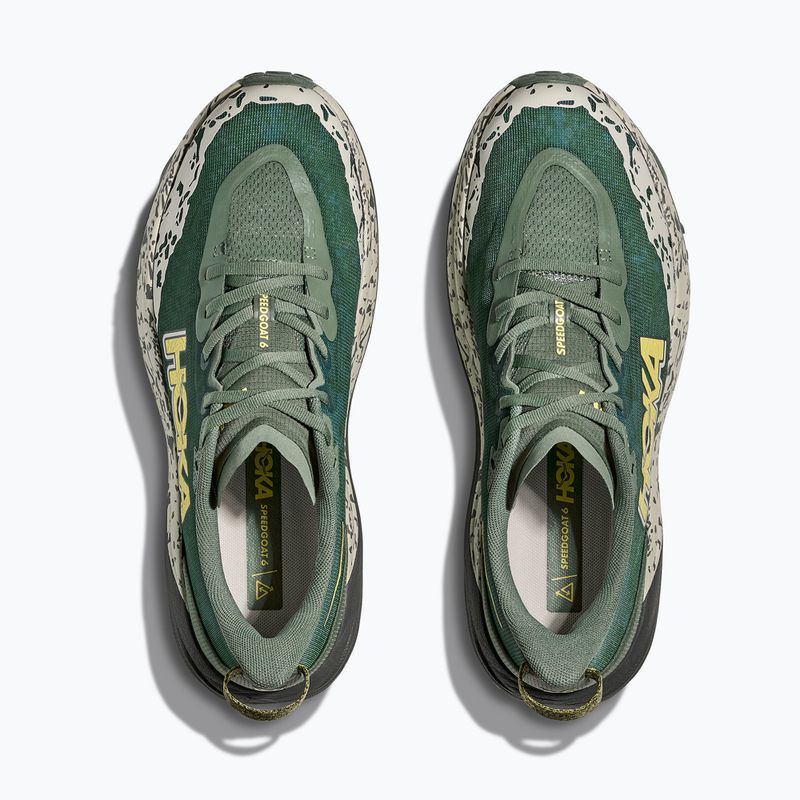 Scarpe da corsa da uomo HOKA Speedgoat 6 Wide fern/grigio asfalto 8