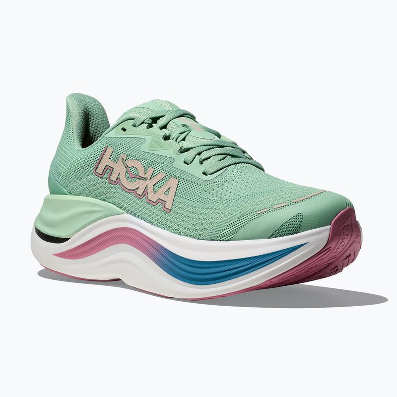 Scarpe da corsa da donna HOKA Skyward X giada/rosa secco 8