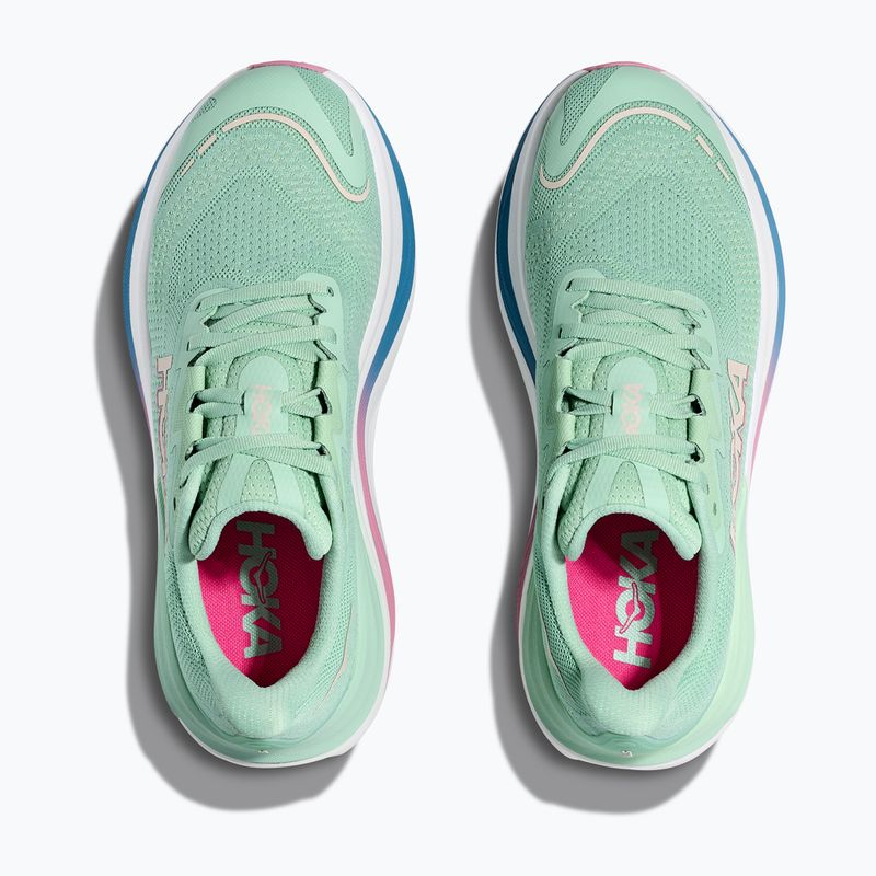 Scarpe da corsa da donna HOKA Skyward X giada/rosa secco 15