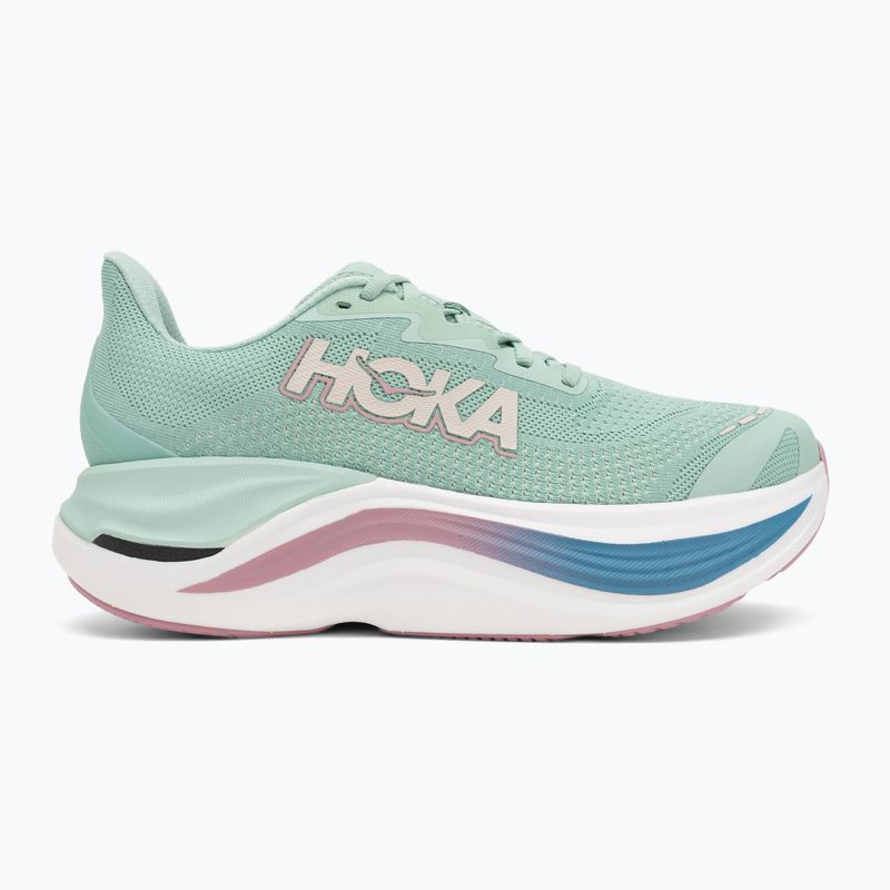 Scarpe da corsa da donna HOKA Skyward X giada/rosa secco 2