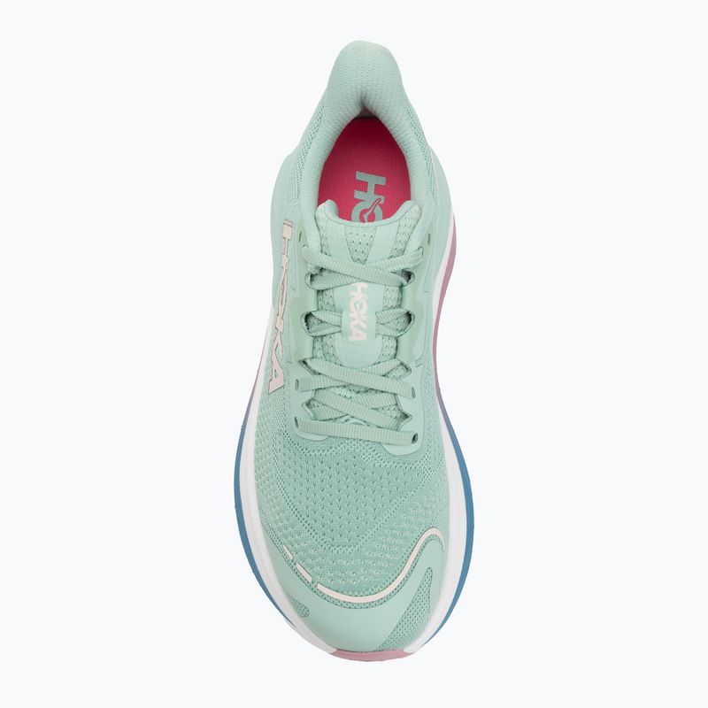 Scarpe da corsa da donna HOKA Skyward X giada/rosa secco 5