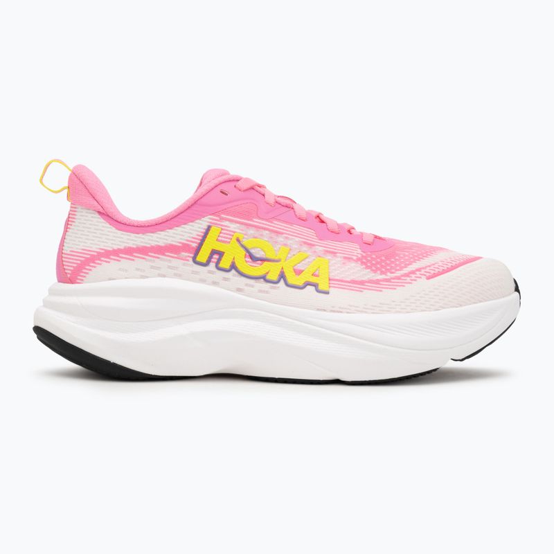 Scarpe da corsa da donna HOKA Skyflow neon rose/neon hoka citrus 2