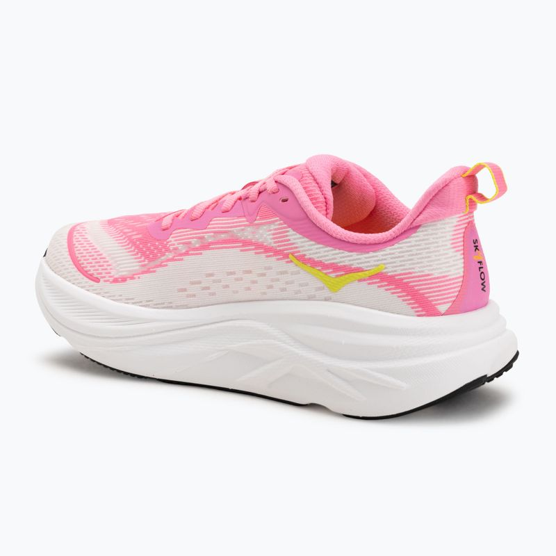 Scarpe da corsa da donna HOKA Skyflow neon rose/neon hoka citrus 3