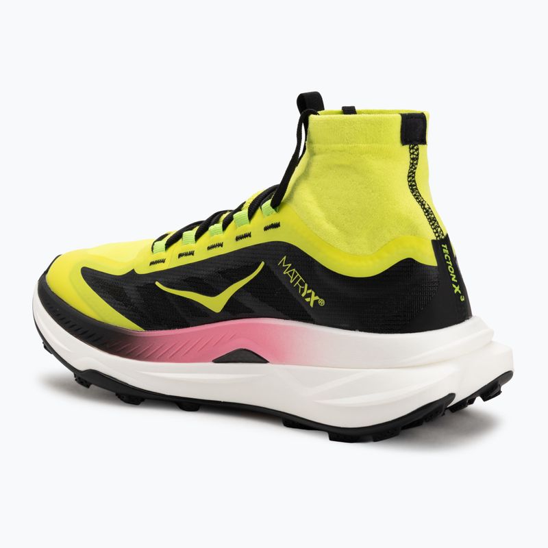 Scarpe da corsa da donna HOKA Tecton X 3 neon hoka citrus/nero 3