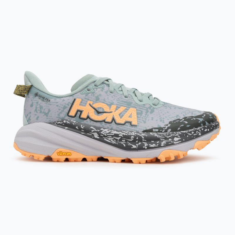 Scarpe da corsa da donna HOKA Speedgoat 6 GTX giada/grigio cenere 2