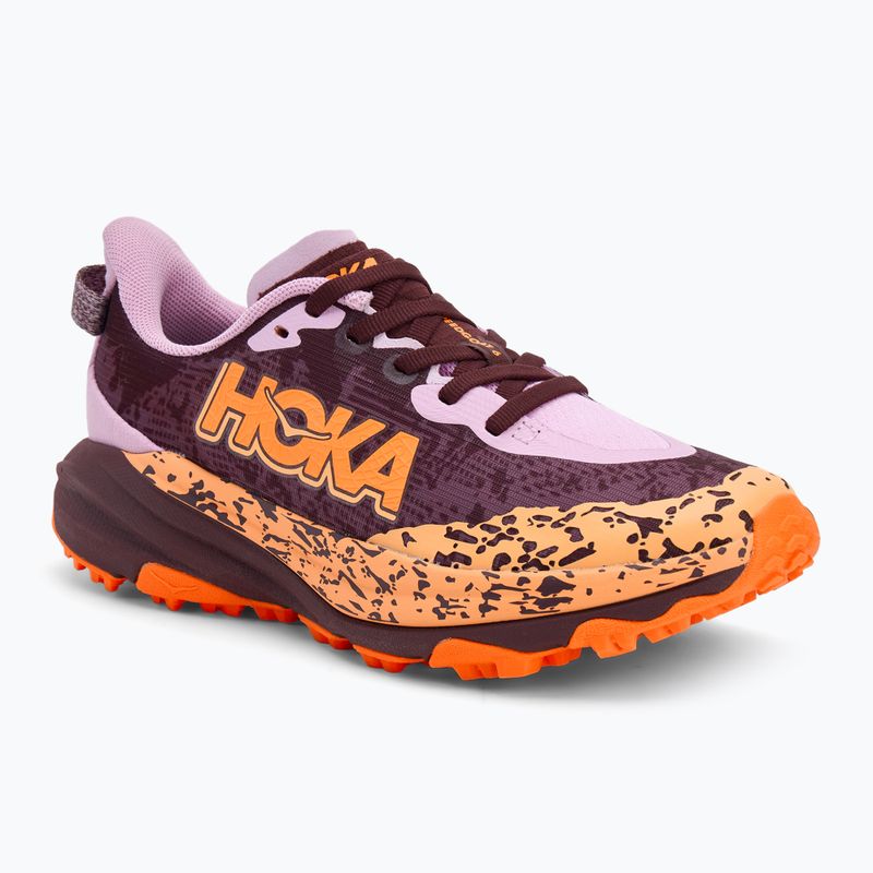 Scarpe da corsa per bambini HOKA Speedgoat 6 flower nectar/neon tangerine