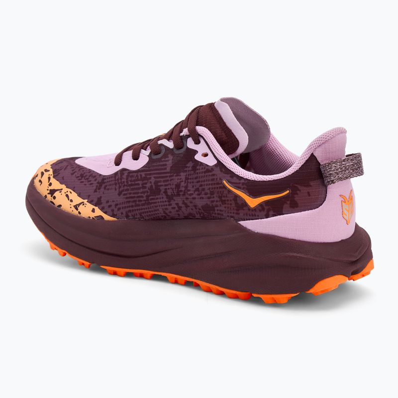 Scarpe da corsa per bambini HOKA Speedgoat 6 flower nectar/neon tangerine 3