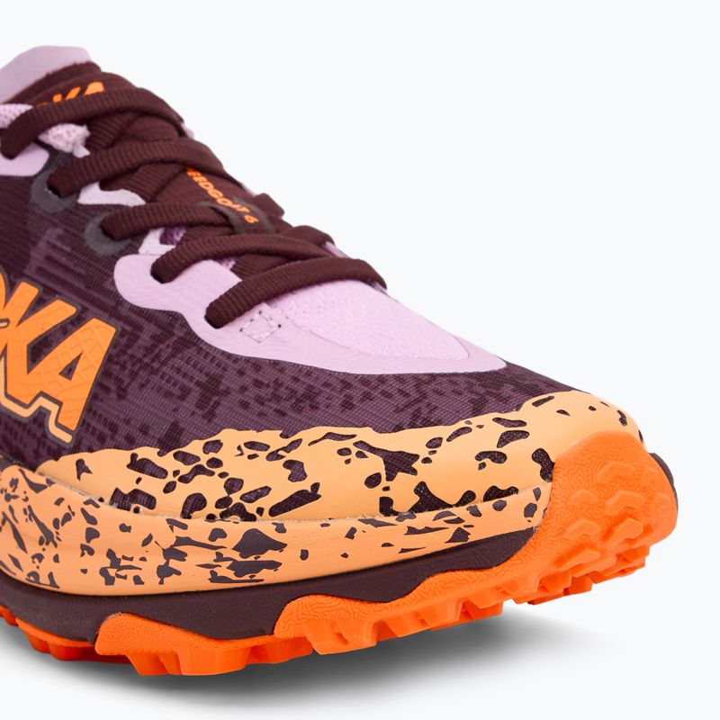 Scarpe da corsa per bambini HOKA Speedgoat 6 flower nectar/neon tangerine 7