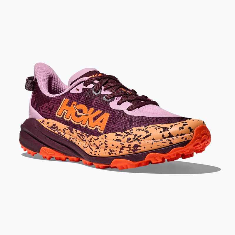Scarpe da corsa per bambini HOKA Speedgoat 6 flower nectar/neon tangerine