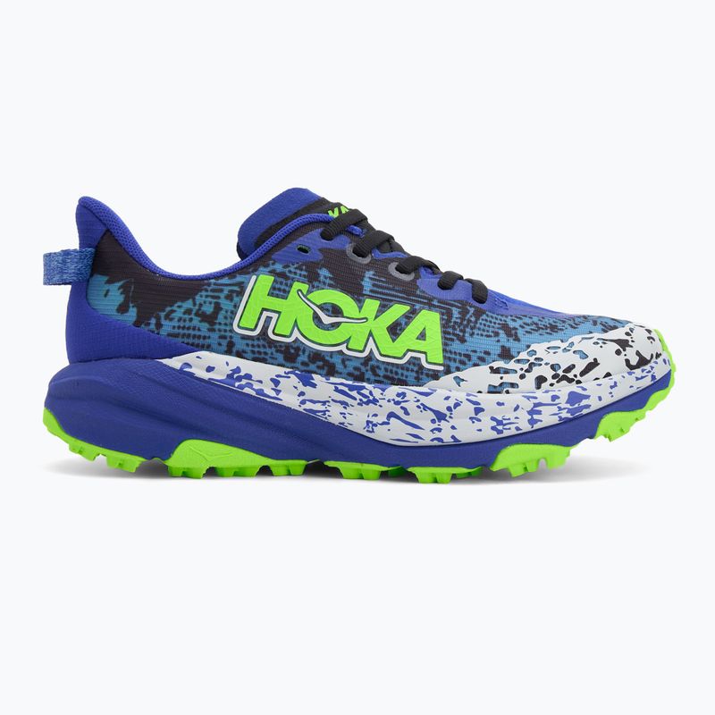 Scarpe da corsa per bambini HOKA Speedgoat 6 night sky/neon lime 2