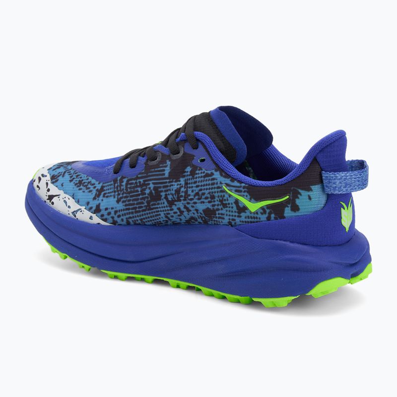Scarpe da corsa per bambini HOKA Speedgoat 6 night sky/neon lime 3