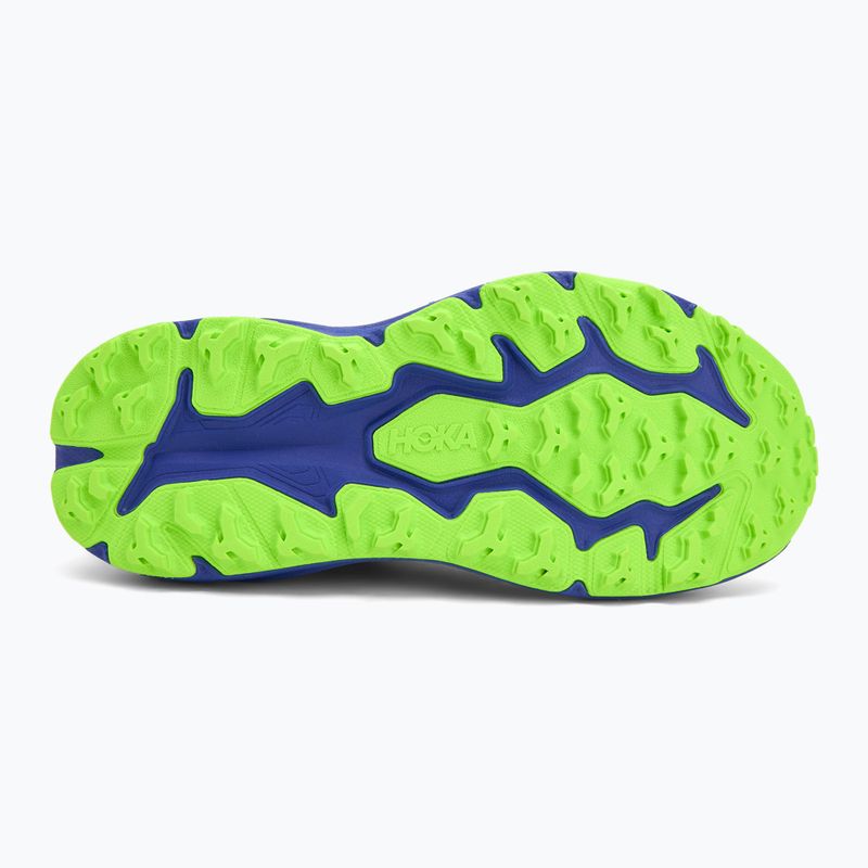 Scarpe da corsa per bambini HOKA Speedgoat 6 night sky/neon lime 4